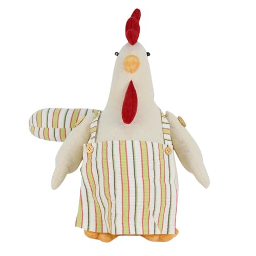 Fenteer Huhn Stofftier Huhn Stoffpuppe Zimmerdeko Stofftier für Schlafzimmer Bauernhaus Spielzimmer von Fenteer