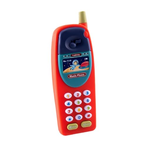Fenteer Interaktives Baby-Telefonspielzeug, Baby-Telefonspielzeug, musikalische Babygeräusche, Spielzeug für 12–18 Monate, Kinder, Rot Fenteer Interaktives Baby-Telefonspielzeug, Baby-Telefonspielzeug, musikalische Babygeräusche, Spielzeug für 12–18 Monate, Kinder, Rot von Fenteer
