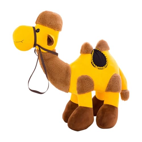 Fenteer Kamel-Plüschtier, ausgestopftes Kamel, Puppe, Sofa-Ornamente, weich, mit doppelten Höckern, Stofftier, Stofffigur, Spielzeug für Jungen, Mädchen, 30cm von Fenteer