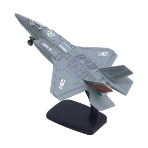 Fenteer Kampfflugzeugmodell 1:72 Rollenspiel Kinderspielzeug Flugzeug Jungen Legierungsflugzeug für Kamin Junge Spielzeug Geschenk Regale Tischplatte, Grau von Fenteer