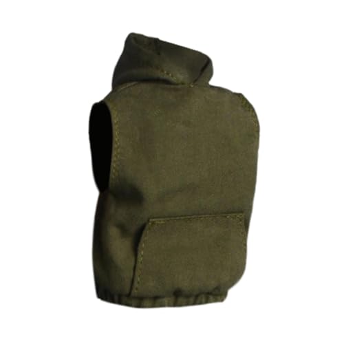 Fenteer Kapuzenpullover-Modell im Maßstab 1/12, Puppenspielzeug, Cosplay, Actionfiguren-Kleidung, Puppenkleidung für den Körper von 6 Zoll großen männlichen, GrÜn von Fenteer