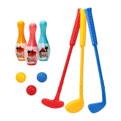 Fenteer Kids Golf Set Kids Bowling Set Garden Game Kinder Golf Bowlingspielzeug für Kleinkinder Kinder im Alter von 6 7 8 9 -Jährigen Geburtstagsgeschenke von Fenteer