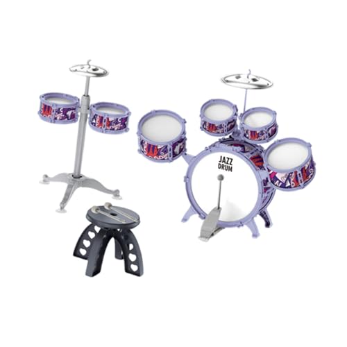 Fenteer Kinder Kinder Drum Set Percussion Music Instrument Spielen Rhythmus Spielzeug mit Hockerentwicklung Spielzeug für Konzertkinderparty Fenteer Kinder Kinder Drum Set Percussion Music Instrument Spielen Rhythmus Spielzeug mit Hockerentwicklung Spielzeug für Konzertkinderparty von Fenteer