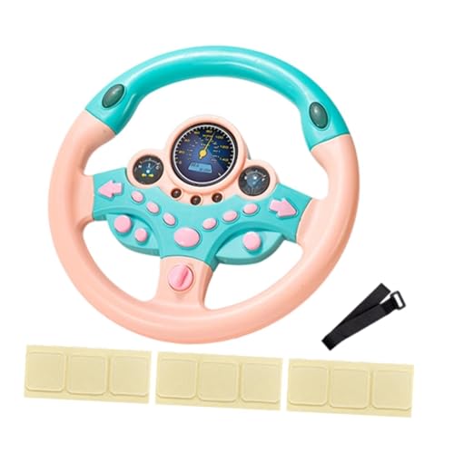 Fenteer Kinder-Lenkrad-Spielzeug, simulierter Fahrcontroller, rundes klingendes sensorisches Spielzeug, Antriebsrad für Rollenspiele, Weihnachten, Rosa Fenteer Kinder-Lenkrad-Spielzeug, simulierter Fahrcontroller, rundes klingendes sensorisches Spielzeug, Antriebsrad für Rollenspiele, Weihnachten, Rosa von Fenteer