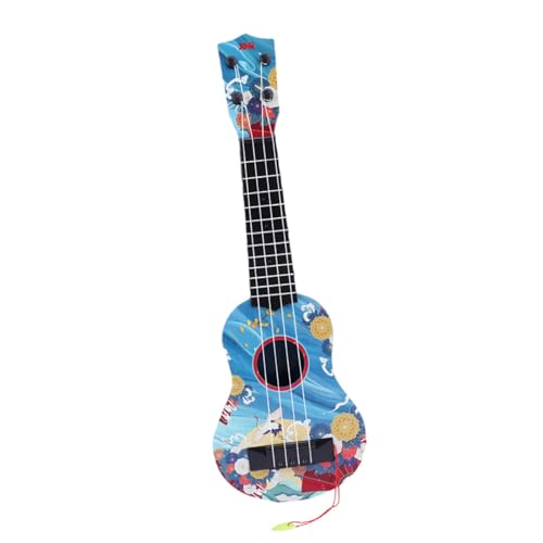 Fenteer Kinder-Ukulele-Musikinstrument, Strumming-Training, Entwicklungsförderung, 43,2 cm, 4-saitige Mini-Kinder-Ukulele-Gitarre für Partygeschenke, Blau von Fenteer