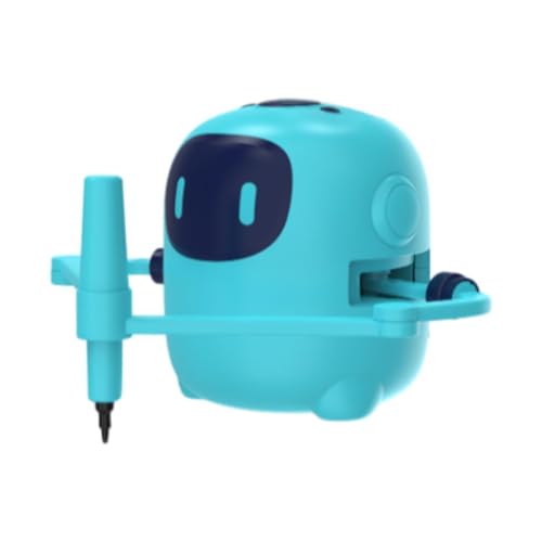 Fenteer Kinder-Zeichenroboter, niedlich tragbar mit 252 Karten, pädagogisches Lernspielzeug für Jungen, Mädchen, Kinder, Geburtstagsgeschenk, Dunkelblau Fenteer Kinder-Zeichenroboter, niedlich tragbar mit 252 Karten, pädagogisches Lernspielzeug für Jungen, Mädchen, Kinder, Geburtstagsgeschenk, Dunkelblau von Fenteer