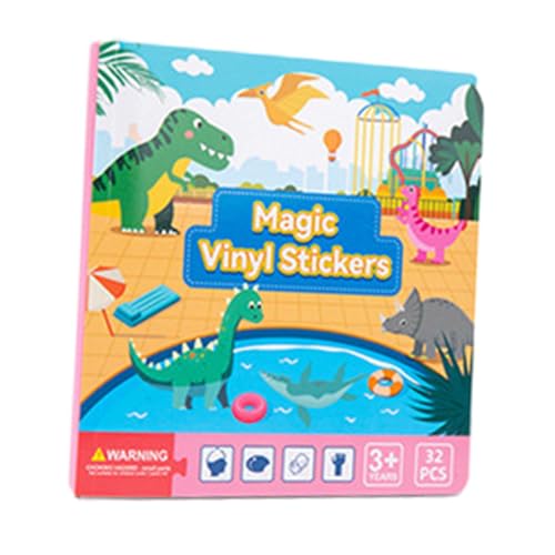 Fenteer Kinderaufkleber Buch Learning Toy Teaching Aid Geschenk Interaktives Lernwerkzeug Frühes Bildungsbuch für Kindergarten Heimreise, Dinosaurierszene Fenteer Kinderaufkleber Buch Learning Toy Teaching Aid Geschenk Interaktives Lernwerkzeug Frühes Bildungsbuch für Kindergarten Heimreise, Dinosaurierszene von Fenteer