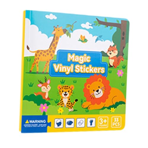 Fenteer Kinderaufkleber Buch Learning Toy Teaching Aid Geschenk Interaktives Lernwerkzeug Frühes Bildungsbuch für Kindergarten Heimreise, Tierszene Fenteer Kinderaufkleber Buch Learning Toy Teaching Aid Geschenk Interaktives Lernwerkzeug Frühes Bildungsbuch für Kindergarten Heimreise, Tierszene von Fenteer