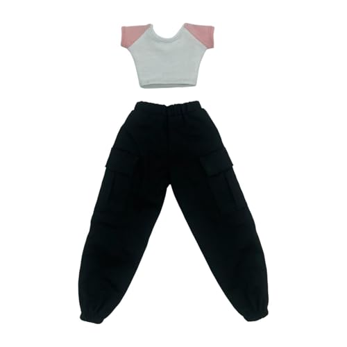 Fenteer Kleidung für Actionfiguren Im Maßstab 1/6, Mini, Kurzärmliges T Shirt Und Hose, Einfache, Handgefertigte Mode für 12 Zoll Actionfiguren Zubehör, Rosa Fenteer Kleidung für Actionfiguren Im Maßstab 1/6, Mini, Kurzärmliges T Shirt Und Hose, Einfache, Handgefertigte Mode für 12 Zoll Actionfiguren Zubehör, Rosa von Fenteer