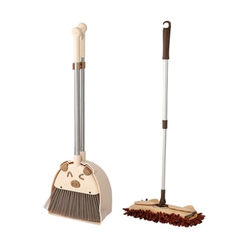 Fenteer Kleines Haushaltshelfer-Set, Mini- mit Kehrschaufel, Mopp für Kinder, Geburtstagsgeschenke, frühes Lernen, Rollenspiele für die Vorschule, Braun Fenteer Kleines Haushaltshelfer-Set, Mini- mit Kehrschaufel, Mopp für Kinder, Geburtstagsgeschenke, frühes Lernen, Rollenspiele für die Vorschule, Braun von Fenteer