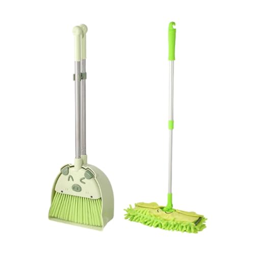 Fenteer Kleines Haushaltshelfer-Set, Mini- mit Kehrschaufel, Mopp für Kinder, Geburtstagsgeschenke, frühes Lernen, Rollenspiele für die Vorschule, GrÜn Fenteer Kleines Haushaltshelfer-Set, Mini- mit Kehrschaufel, Mopp für Kinder, Geburtstagsgeschenke, frühes Lernen, Rollenspiele für die Vorschule, GrÜn von Fenteer