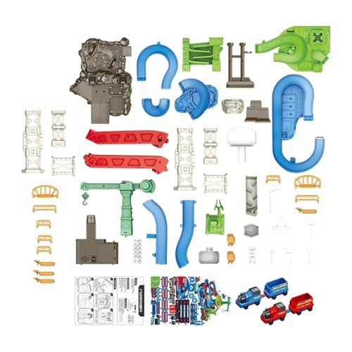 Fenteer Konstruktionsspielzeug, Rennstrecken-Set, Gleis-Abenteuerspielzeug, elektrisches Spielzeug-Set, elektrische Klettertriebwagen-Fahrzeuge für 3-, 4-, 5-, Zug Fenteer Konstruktionsspielzeug, Rennstrecken-Set, Gleis-Abenteuerspielzeug, elektrisches Spielzeug-Set, elektrische Klettertriebwagen-Fahrzeuge für 3-, 4-, 5-, Zug von Fenteer