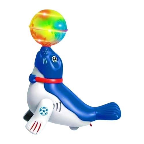 Fenteer Krabbelspielzeug für s, Krabbelspielzeug, Lernspielzeug für s im Alter von 0–6 Jahren, farbenfrohes, leuchtendes Spielzeug mit Musik, Blau von Fenteer