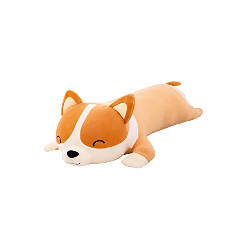 Fenteer Kuscheltiere Hund süßes Geburtstagsgeschenk Schlafen Hautfreundliche Plüschpuppe Plüschtier für Babyparty Geschenk Auto Schlafzimmer, 80CM von Fenteer