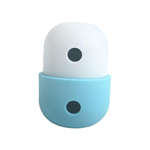 Fenteer Langlebiger Kauspielzeug für Hunde, Futterspender, Übungsspender, Ball, Welpen, Katze, Kauen, interaktiver Leckageball für Haustiere, Leckageball für, Weiß Blau von Fenteer