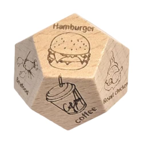 Fenteer Lebensmittelentscheidung Würfel Holz Date Nacht Würfel Auswahl romantische Abendessen Entscheidungen 12seitig für Männer Frauen Hochzeit Jubiläum Fenteer Lebensmittelentscheidung Würfel Holz Date Nacht Würfel Auswahl romantische Abendessen Entscheidungen 12seitig für Männer Frauen Hochzeit Jubiläum von Fenteer
