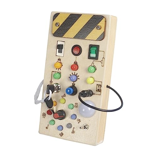 Fenteer Lichtschalter-Beschäftigtes Brett Spielzeug mit Knöpfen, grundlegende motorische Fähigkeiten, Lernaktivitäten im Vorschulalter, Sensorisches Fenteer Lichtschalter-Beschäftigtes Brett Spielzeug mit Knöpfen, grundlegende motorische Fähigkeiten, Lernaktivitäten im Vorschulalter, Sensorisches von Fenteer