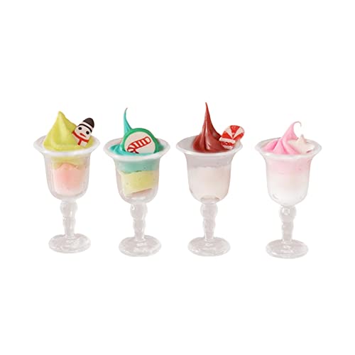 Fenteer Maßstab 1:12 Puppenhaus Miniatur Eiscreme Tiny Food DIY Szene Modell Miniatur Puppenhaus Dekoration Zubehör für Esstisch Dekoration von Fenteer
