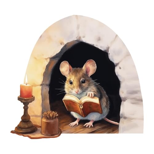 Fenteer Maus -Loch Wandkleher Aufkleber Wandkunstdekoration, Selbstkleber entfernbarer Hauskunst Wandmalerei PVC Tapete für Wohnzimmer Esszimmer Fenteer Maus -Loch Wandkleher Aufkleber Wandkunstdekoration, Selbstkleber entfernbarer Hauskunst Wandmalerei PVC Tapete für Wohnzimmer Esszimmer von Fenteer