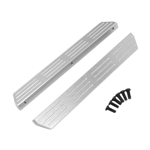 Fenteer Metall-Seitenpedal, RC-Auto-Fußpedale, Montage der linken und rechten Fußpedale, für H12Y H12Y+ Fahrzeuge im Maßstab 1/12, Silber Fenteer Metall-Seitenpedal, RC-Auto-Fußpedale, Montage der linken und rechten Fußpedale, für H12Y H12Y+ Fahrzeuge im Maßstab 1/12, Silber von Fenteer