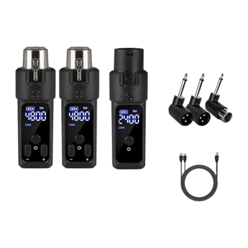 Fenteer Mikrofon-Sender-Empfänger, wiederaufladbar, Plug-and-Play-Stabilität, professionell für Trolley-Lautsprecher, Mikrofon-Adapter, 2 Übertragungen Fenteer Mikrofon-Sender-Empfänger, wiederaufladbar, Plug-and-Play-Stabilität, professionell für Trolley-Lautsprecher, Mikrofon-Adapter, 2 Übertragungen von Fenteer