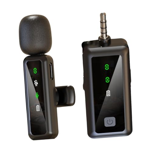 Fenteer Mini-Ansteckmikrofon, Plug-and-Play, robuste 3-in-1-Geräuschunterdrückung, professionell für Vlog, Interview, Übertragung, Online-Unterricht, Live, 1 Mikrofon von Fenteer