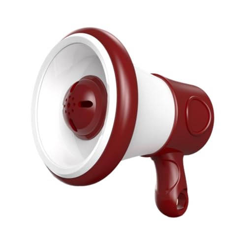 Fenteer Mini-Megaphon, Bullhorn-Soundspielzeug mit Aufnahmefunktion und Musik-Lautsprecher mit Kette für im Alter von 3–8 Jahren und älter, Jungen, Rot Fenteer Mini-Megaphon, Bullhorn-Soundspielzeug mit Aufnahmefunktion und Musik-Lautsprecher mit Kette für im Alter von 3–8 Jahren und älter, Jungen, Rot von Fenteer
