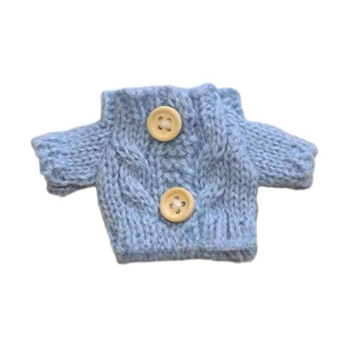Fenteer Mini Plüschpuppe T-Shirt Stofffiguren Spielzeug Accessoires Anime Figur Süße Dekoration Spaß Stoffpuppe Kleidung Puppenkleidung, Blaue Holzknöpfe Fenteer Mini Plüschpuppe T-Shirt Stofffiguren Spielzeug Accessoires Anime Figur Süße Dekoration Spaß Stoffpuppe Kleidung Puppenkleidung, Blaue Holzknöpfe von Fenteer