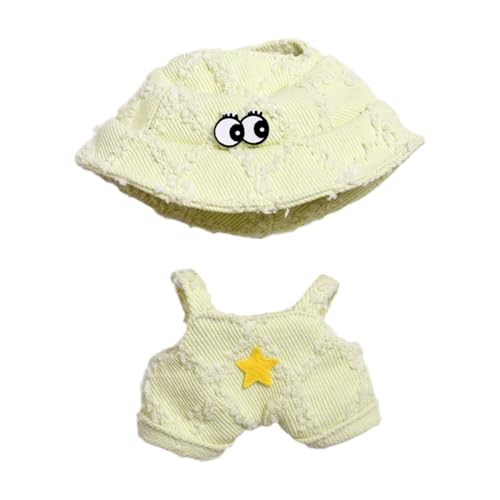 Fenteer Mini-Puppenkleidung, Kleidungsset, Kostüme, Zubehör, bequemes süßes Hosenset, Kostümanzug für 6,69-Zoll-Puppen, GrÜn Fenteer Mini-Puppenkleidung, Kleidungsset, Kostüme, Zubehör, bequemes süßes Hosenset, Kostümanzug für 6,69-Zoll-Puppen, GrÜn von Fenteer