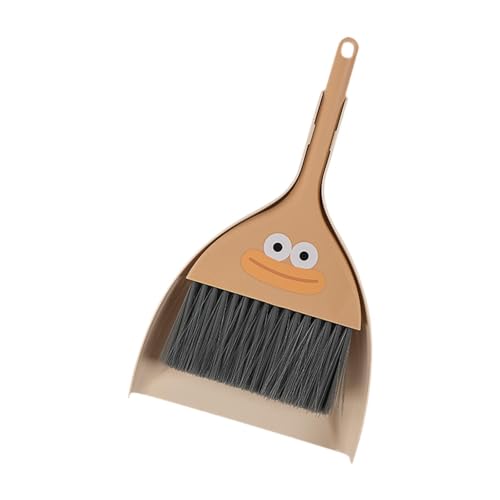 Fenteer Mini - und Staubpan Set Staubpfanne und Bürstenreinigungsmittel Kinder Housekeeping Toy Set für Heimarbeitsplatten Haustier, Kaffee von Fenteer