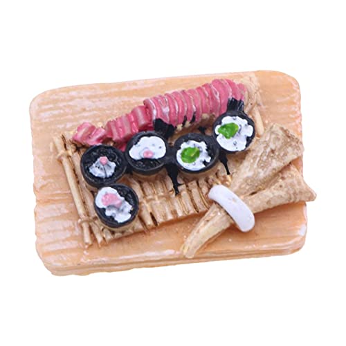 Fenteer Miniatur Lebensmittel Spielzeug Modell Gebäck Spielzeug Miniatur Puppenhaus Zubehör für Einrichtungs DIY Modell, Sushi Fenteer Miniatur Lebensmittel Spielzeug Modell Gebäck Spielzeug Miniatur Puppenhaus Zubehör für Einrichtungs DIY Modell, Sushi von Fenteer