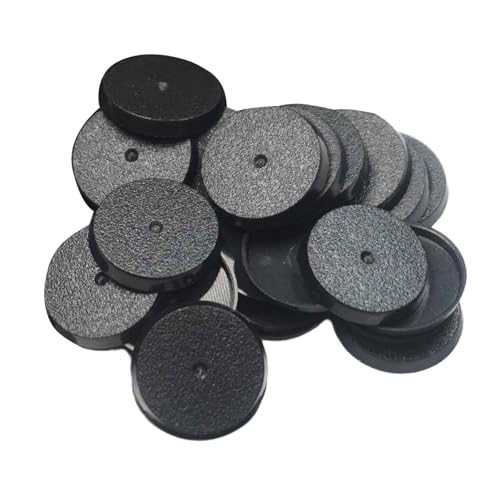 Fenteer Miniatur-Modellbasen-Set, Wargame-Modellbasen, 1,10 Zoll, Tischspiele, Puppen, Vitrine, Schwarze Aufbewahrung, Spielfiguren-Display, 20 Stück Fenteer Miniatur-Modellbasen-Set, Wargame-Modellbasen, 1,10 Zoll, Tischspiele, Puppen, Vitrine, Schwarze Aufbewahrung, Spielfiguren-Display, 20 Stück von Fenteer