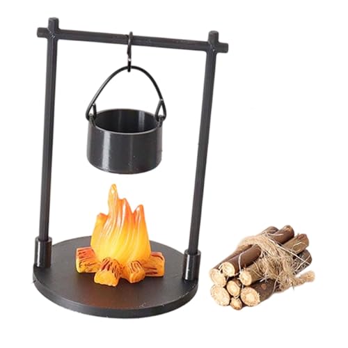 Fenteer Miniatur-Puppenhaus-Dekoration, Ornamente, Mini-Lagerfeuer-Set, Maßstab 1/12, realistische Mikrolandschaft, Foto-Requisiten, Puppenhaus- Fenteer Miniatur-Puppenhaus-Dekoration, Ornamente, Mini-Lagerfeuer-Set, Maßstab 1/12, realistische Mikrolandschaft, Foto-Requisiten, Puppenhaus- von Fenteer