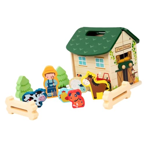 Fenteer Miniatur-Puzzlehaus, Mini-Hausmodell, Puppenhaus-Miniaturhaus-Szene, kleines Haus für Kinder, Teenager, Geburtstagsgeschenk, B von Fenteer