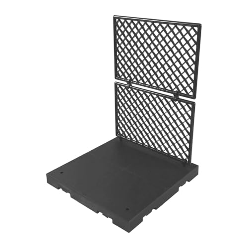 Fenteer Modellzaun Schutznetzteile, Geburtstagsgeschenk, Kunstmodell Enthusiasten, Leichtes Handwerk, Heimdekoration, Szenenbasis, Zubehör Zum Selbermachen, Dunkelgrau von Fenteer