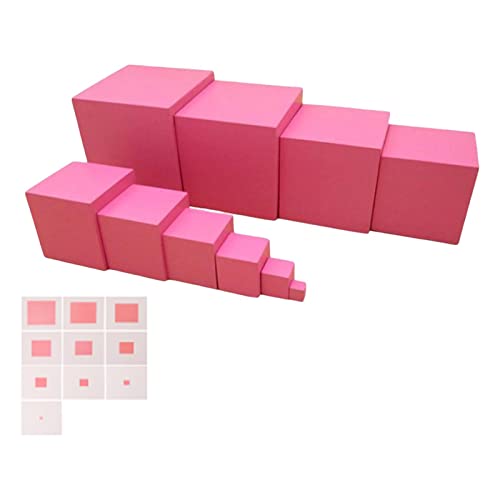 Fenteer Montessori Pink Size Sorting Matching Game Motorik für Kinder von Fenteer