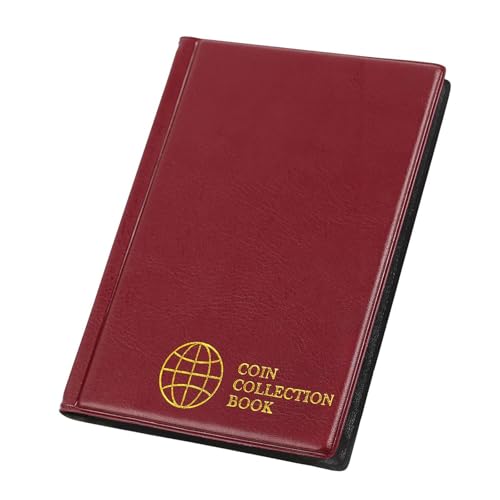 Fenteer Münzsammlung Seite Penny Pocket Case Währung Vorräte Organizer Binderhalter für Kollektoren Stempel Pennies, Rot Fenteer Münzsammlung Seite Penny Pocket Case Währung Vorräte Organizer Binderhalter für Kollektoren Stempel Pennies, Rot von Fenteer