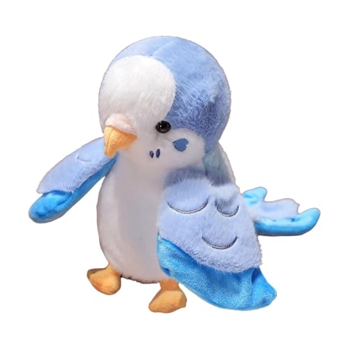 Fenteer Papagei-Handpuppe, Stofftier, Kindergeschenk, bequemes Plüschtier, Plüschpuppe zum Erzählen, Theaterunterricht, Blau Fenteer Papagei-Handpuppe, Stofftier, Kindergeschenk, bequemes Plüschtier, Plüschpuppe zum Erzählen, Theaterunterricht, Blau von Fenteer