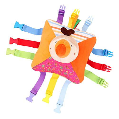 Fenteer Montessori-Schnalle, Problemlösung, grundlegende Lebensfähigkeit, Schnallenkissen, Feinmotorik, farblich passendes Spielzeug für Kleinkinder, Kinder, Vogel von Fenteer