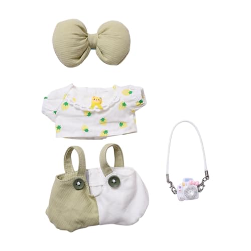 Fenteer Plüsch-Puppenkleidung, Kostüm, Anzug, Schleife, Dekoration, Geburtstagsgeschenk, Alive, Bequeme Outfits, Mini-Kleidung, Geschenk für kleine Mädchen, mit Weißer Kamera Fenteer Plüsch-Puppenkleidung, Kostüm, Anzug, Schleife, Dekoration, Geburtstagsgeschenk, Alive, Bequeme Outfits, Mini-Kleidung, Geschenk für kleine Mädchen, mit Weißer Kamera von Fenteer