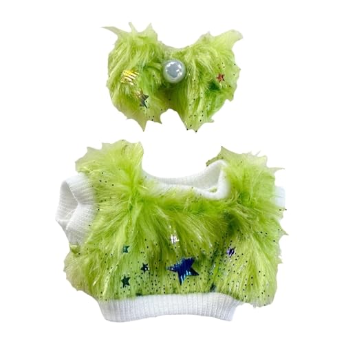 Fenteer Plüsch-Puppenkleidung, Puppen-Outfits, Foto-Requisiten, stilvoll, weich, für Kinder, Geburtstagsgeschenk, niedliche Puppenkleidung, zum Verkleiden für, GrÜn Fenteer Plüsch-Puppenkleidung, Puppen-Outfits, Foto-Requisiten, stilvoll, weich, für Kinder, Geburtstagsgeschenk, niedliche Puppenkleidung, zum Verkleiden für, GrÜn von Fenteer