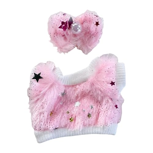 Fenteer Plüsch-Puppenkleidung, Puppen-Outfits, Foto-Requisiten, stilvoll, weich, für Kinder, Geburtstagsgeschenk, niedliche Puppenkleidung, zum Verkleiden für, Rot Fenteer Plüsch-Puppenkleidung, Puppen-Outfits, Foto-Requisiten, stilvoll, weich, für Kinder, Geburtstagsgeschenk, niedliche Puppenkleidung, zum Verkleiden für, Rot von Fenteer