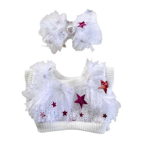 Fenteer Plüsch-Puppenkleidung, Puppen-Outfits, Foto-Requisiten, stilvoll, weich, für Kinder, Geburtstagsgeschenk, niedliche Puppenkleidung, zum Verkleiden für, Weiß Fenteer Plüsch-Puppenkleidung, Puppen-Outfits, Foto-Requisiten, stilvoll, weich, für Kinder, Geburtstagsgeschenk, niedliche Puppenkleidung, zum Verkleiden für, Weiß von Fenteer