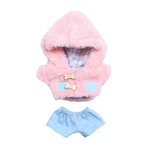 Fenteer Plüsch-Puppenkleidung, Puppenkleidung für kleine Mädchen, Dekoration, Foto-Requisiten, niedlicher Anhänger, Puppen-Outfits, Puppen-Hoodie für 15 cm, Rosa Fenteer Plüsch-Puppenkleidung, Puppenkleidung für kleine Mädchen, Dekoration, Foto-Requisiten, niedlicher Anhänger, Puppen-Outfits, Puppen-Hoodie für 15 cm, Rosa von Fenteer