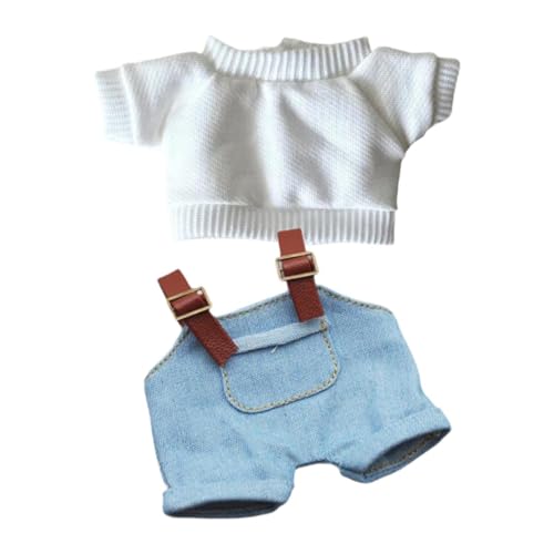 Fenteer Plüsch Puppenkleidung für 15 cm Puppe Doll Kleid Fashion Girls Geschenke DIY Photo Requisiten Puppenkleidung für Anhänger Puppe, Stil b von Fenteer