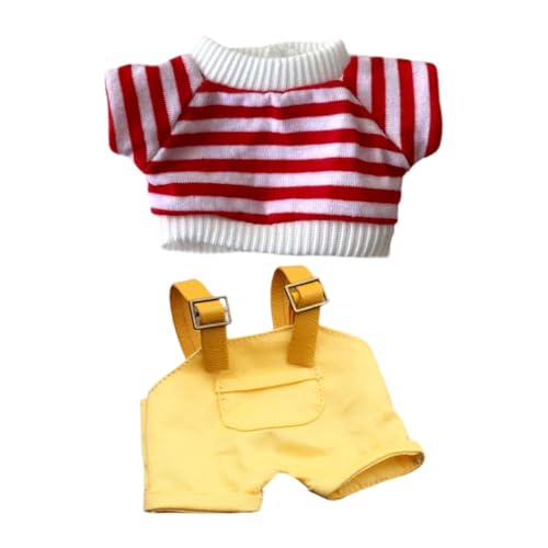 Fenteer Plüsch Puppenkleidung für 15 cm Puppe Doll Kleid Fashion Girls Geschenke DIY Photo Requisiten Puppenkleidung für Anhänger Puppe, Stil d von Fenteer