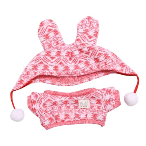 Fenteer Plüschfigur-Strickpullover. Machen Sie Ihre eigenen Puppen, pädagogische Kostüme, Foto-Requisiten, DIY-Puppenpullover, verkleiden Sie Sich für, Rosa von Fenteer