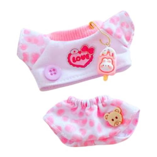Fenteer Plüschpuppenhemd und -Hose, Puppenkleidung, weiche Dekoration für kleine Mädchen, Abnehmbarer Anziehanhänger, Puppen-Outfits für 15 cm große Puppen, Rosa Fenteer Plüschpuppenhemd und -Hose, Puppenkleidung, weiche Dekoration für kleine Mädchen, Abnehmbarer Anziehanhänger, Puppen-Outfits für 15 cm große Puppen, Rosa von Fenteer