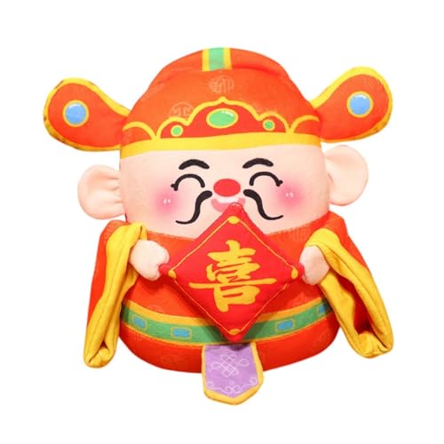 Fenteer Plüschtier, Plüschpuppe, süß, dekorativ, weiches, kreatives Plüschtier, traditionelle chinesische Plüschfiguren, für Café, Souvenir, Glück Fenteer Plüschtier, Plüschpuppe, süß, dekorativ, weiches, kreatives Plüschtier, traditionelle chinesische Plüschfiguren, für Café, Souvenir, Glück von Fenteer
