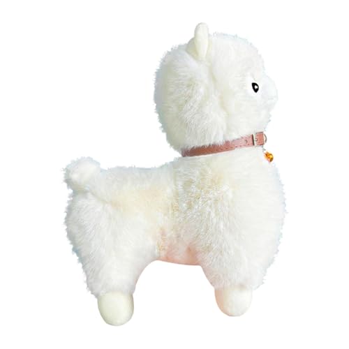 Fenteer -Plüschtierfigur, entzückender Klingelton, Cartoon-Heimdekoration, weiche Puppe, Plüschtier für Teenager, Jungen, Mädchen, Weiß von Fenteer